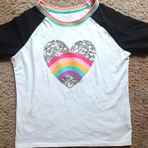 COPY - Childrens place sparkly holographic heart …